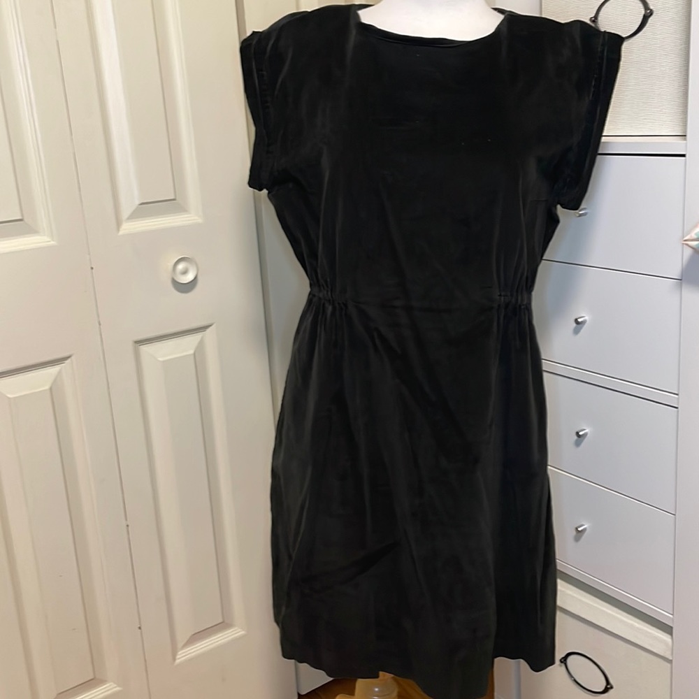 Lands' End Dark Forest Green Corduroy Mini Dress